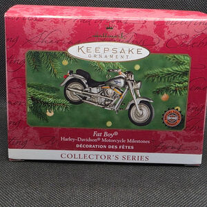 Hallmark Keepsake Ornament Fat Boy Harley-Davidson Motorcycle Vintage